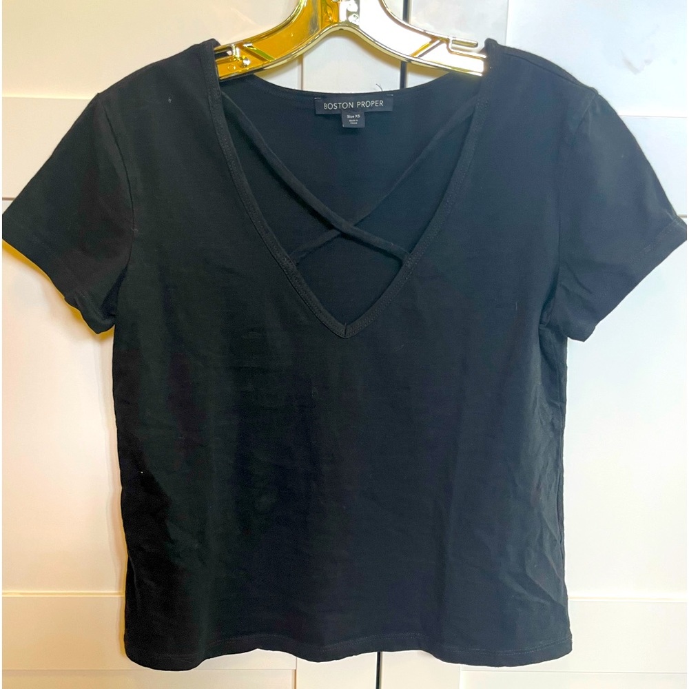 Boston Proper Criss Cross Tee